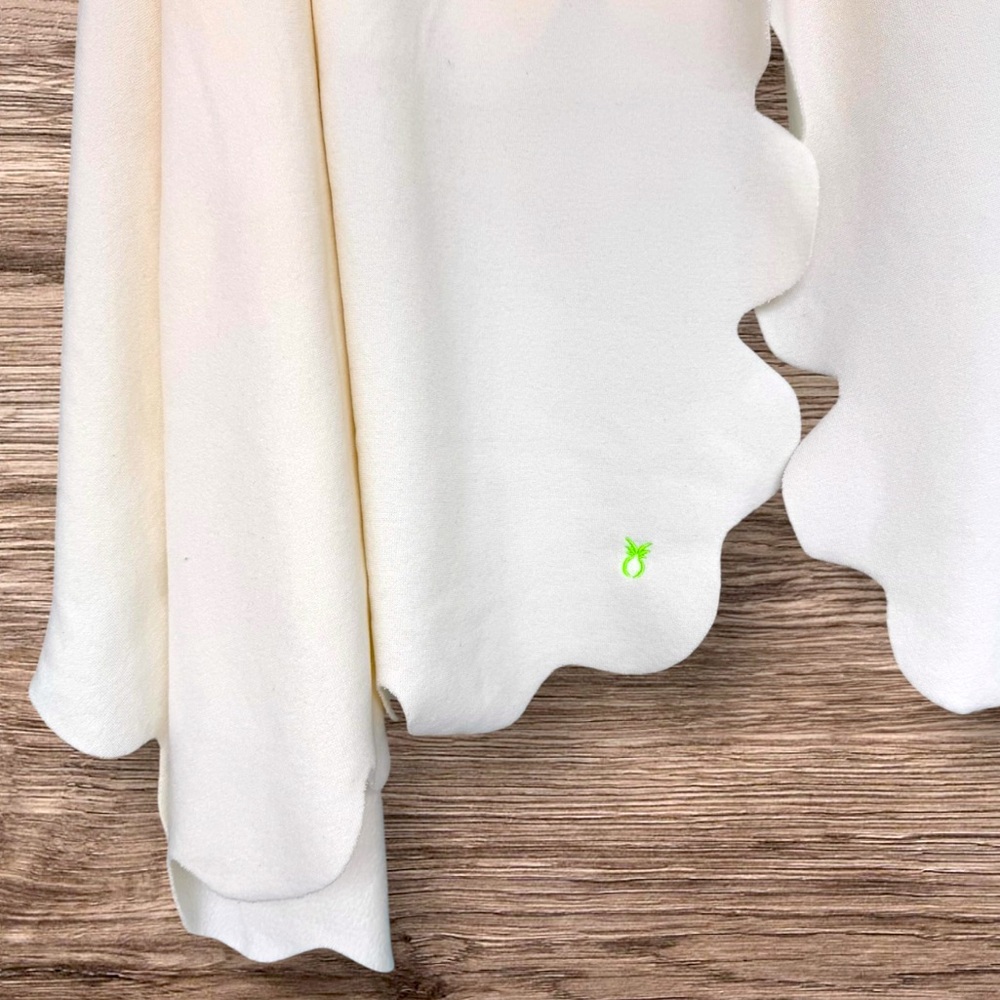 Dudley Stephens Five Mile River Scarf Wrap Cream Terry Fleece - Picture 2 of 6